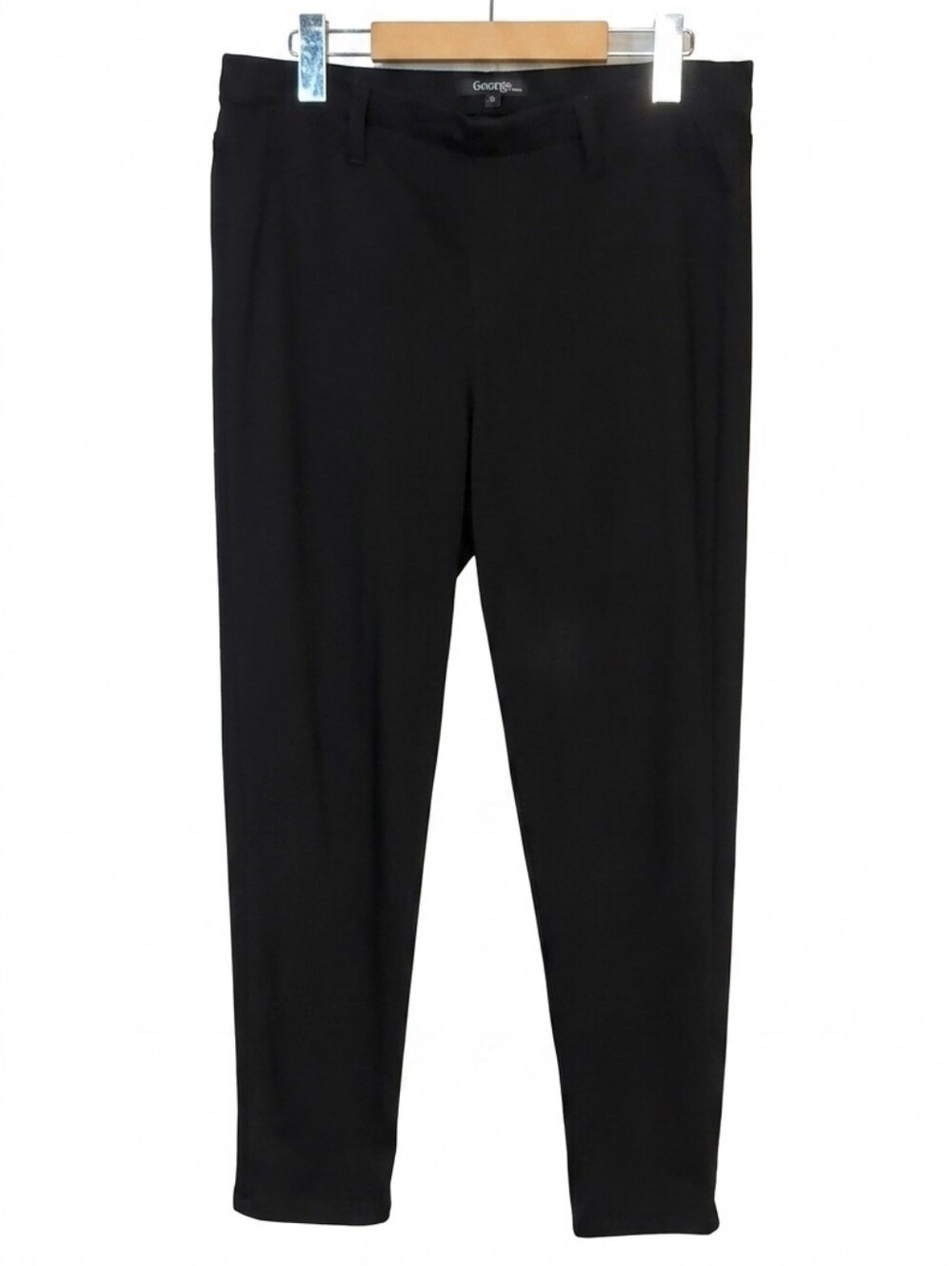 George Black Stretch Millennium Pull On Pants Womens Size Large Business Casual